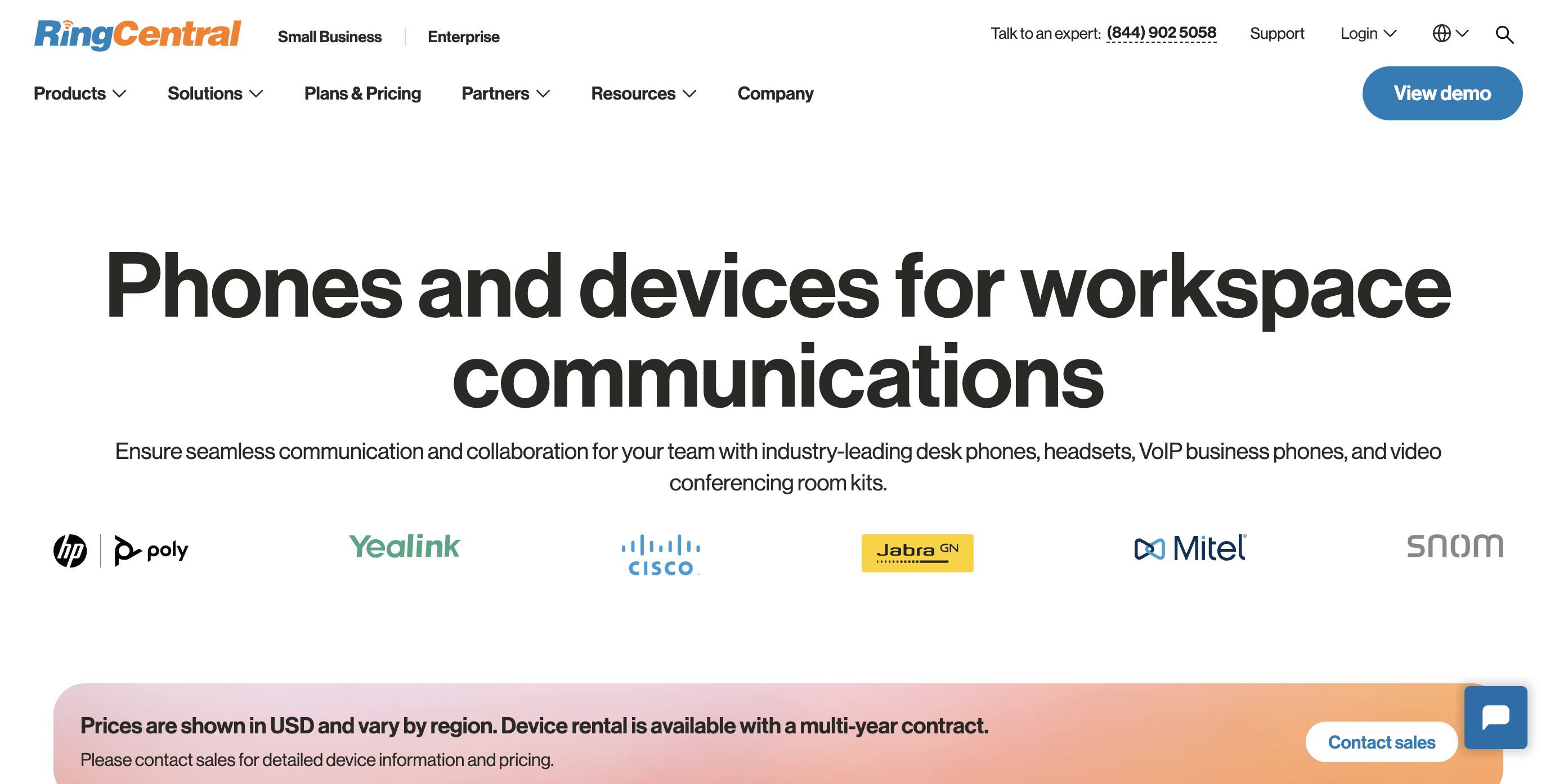 ringcentral homepage